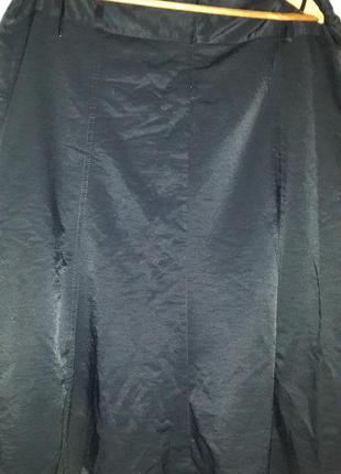 Стильная юбка большого размера с карманами на подкладе3 фото