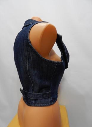 Жилет женский джинсовый короткий anyone ukr р.44-46, 002s (только в указанном размере, только 1 шт)3 фото