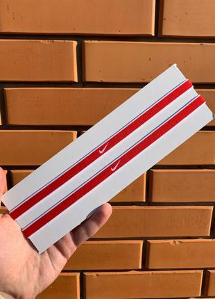 Червона пов'язка на голову nike