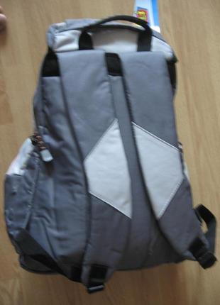 Підлітковий рюкзак olli (сіро-помаранчевий)5 фото
