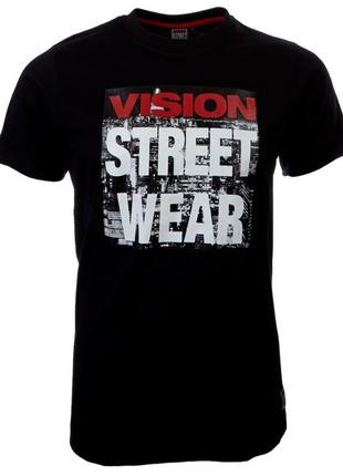 Оригинал футболка мужская чёрная vision street wear размер l