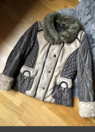 Тепла куртка зі штучного хутра німеччина1 фото