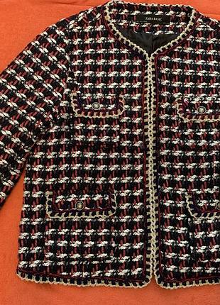 Твідовий жакет zara