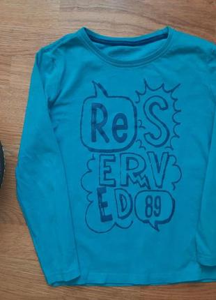 Красивий стильний реглан reserved на 6-8 років для хлопчика зріст 116-128 см