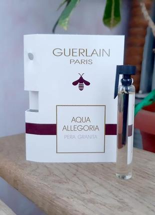 Guerlain aqua allegoria pera granita💥оригінал мініатюра пробник mini 5 мл книжка голка