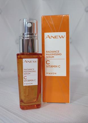 Сыворотка для лица с витамином с "максимальное сияние" avon anew1 фото