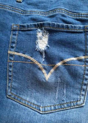 99,4 % коттон женские джинсовые шорти с кружевом ms she рваные9 фото
