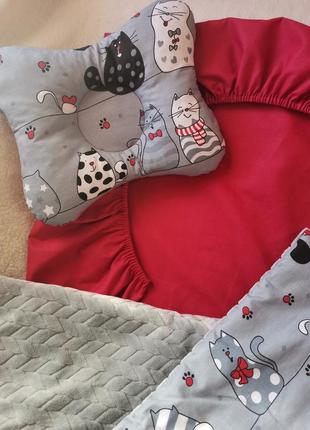 Набор постельной в детскую кровать для новорожденного