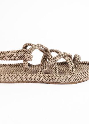 Босоножки женские веревки inshoes беж