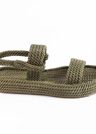 Босоножки женские веревки inshoes хаки