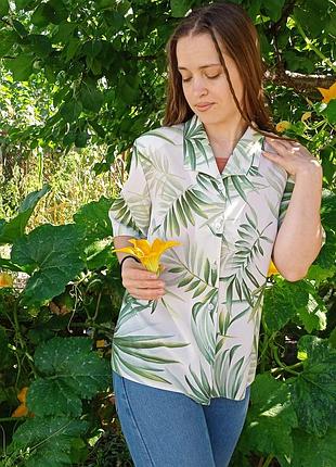 Блуза рубашка папоротник