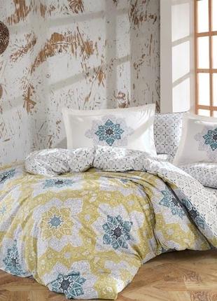 Комплект hobby poplin amanda жовтий 200*220/2*50*701 фото