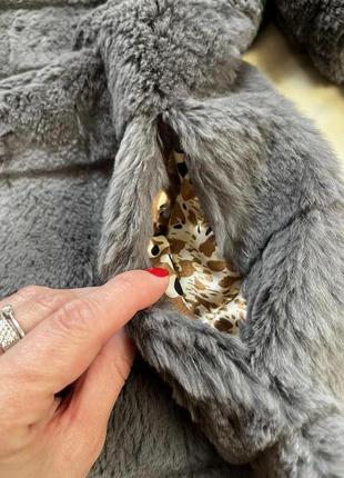 Натуральна шуба кролик , натуральна жилетка з кролика3 фото