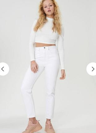 Джинси білі calvin klein 90s straight fit jeans