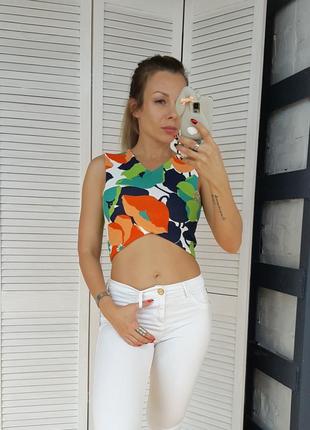 Floral топ укороченный