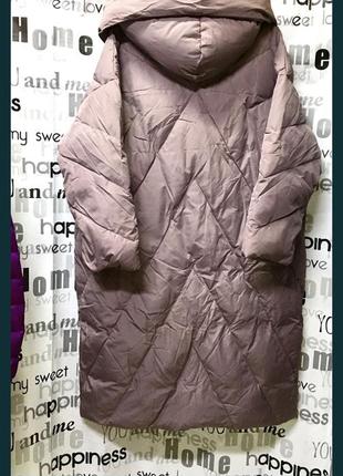 Пальто пуховик, 100% пух, зимнее, тёплое, италия 🇮🇹3 фото