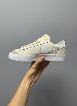 Женские кроссовки nike blazer low ‘77 vintage green beige 36-37-38-39-404 фото