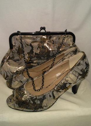 Супер шикарный набор туфельки и сумочка для самой крутой модницы  "kaleidoscope"