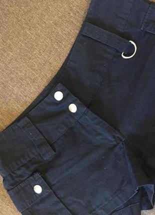 Шорты летний джинс черные укорочённые раз xs5 фото