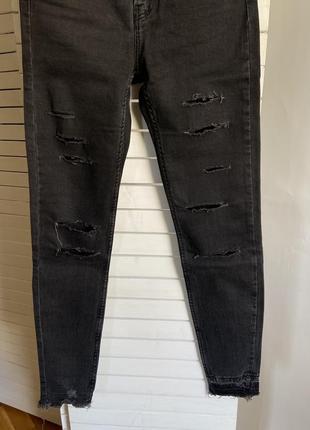 Джинси джинсы з прорізами bershka7 фото