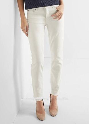 Стильные светлые брендовые джинсы джинсовые брюки gap mid rise jeans оригинал гап геп женские2 фото