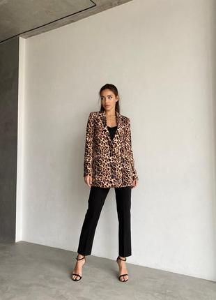 Леопардовый пиджак жакет блайзер4 фото
