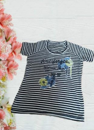 🌹🌹футболка жіноча красива літня в смужку німеччина 🌹🌹