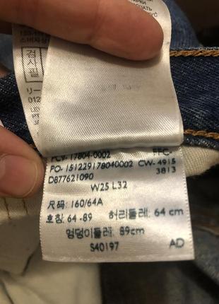 Джинсы levi’s 501 w 25 l 32 levis3 фото