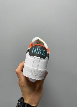 Мужские кроссовки nike blazer low ‘77 vintage white black orange 41-42-43-44-452 фото