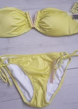 Купальник victoria´s secret лимонного цвета с шимером6 фото