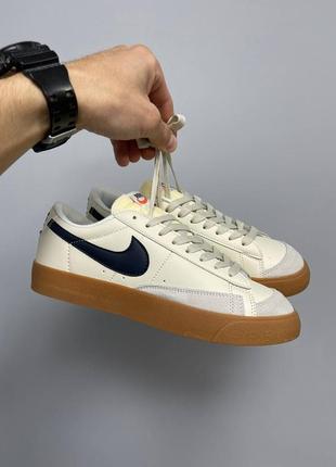 Чоловічі кросівки nike blazer low '77 vintage beige black 41-42-43-45