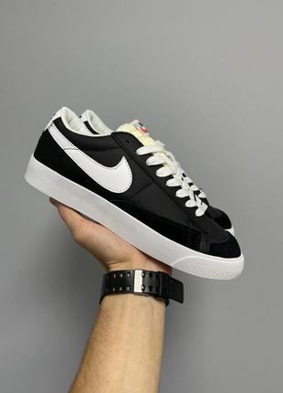 Мужские кроссовки nike blazer low ‘77 vintage black white 41-42-43-44-45