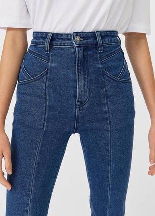 Круті джинси stradivarius mom slim2 фото