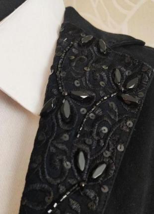 Чорний жіночий джинсовий піджак туреччина xl4 фото