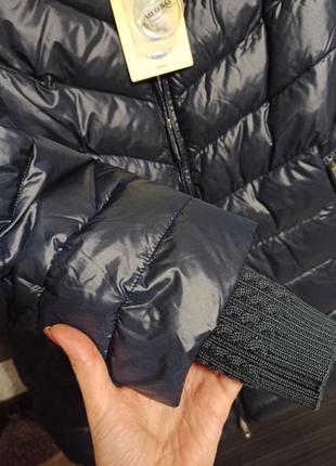 Якісний фабричний зимовий пуховик пухове пальто куртка натуральне хутро біо-пух8 фото
