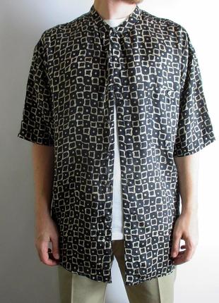 Шёлковая шведка/рубашка zone five - vintage silk shirt