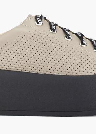 Кеды женские  бежевые натуральная кожа украина  viscala - размер 37 (24,2 см)