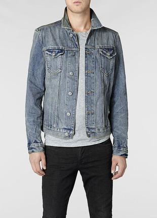 Джинсовая куртка allsaints - kiku denim jacket5 фото