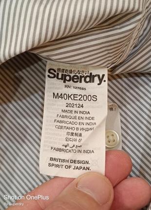 Чоловіча сорочка з довгими рукавами superdry , розмір м7 фото