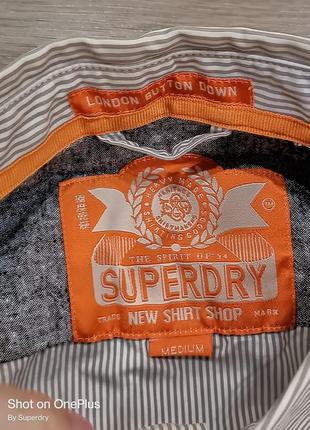 Чоловіча сорочка з довгими рукавами superdry , розмір м6 фото