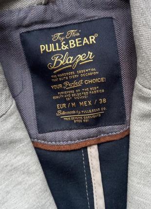 Шикарный мужской пиджак жакет pull&bear6 фото