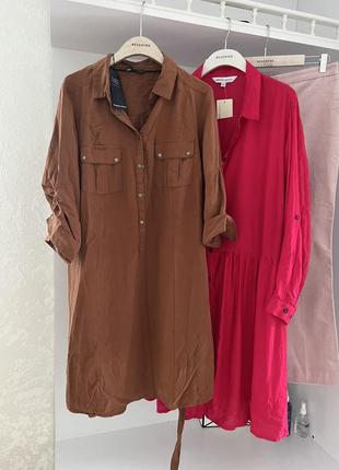 Красивое платье рубашка батал marks & spenser