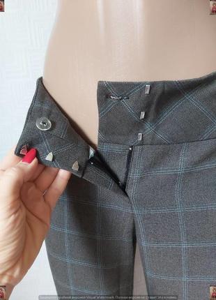 Фирменные orsay базовые стильные брюки/штаны в клетку на 32%вискоза,размер м-ка6 фото