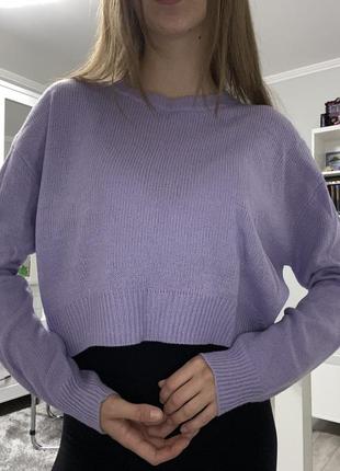 Фіолетовий укорочений светрик