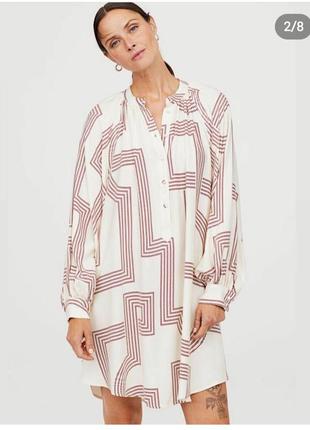 Сукня вільного крою з об'ємними рукавами "h&m"