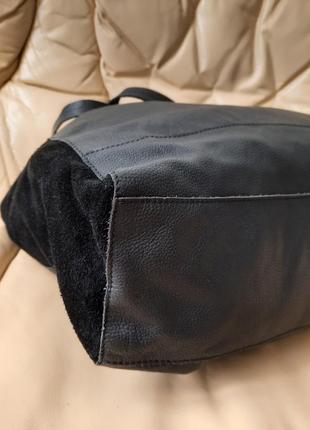 Натуральна шкіра фірмова сумка-шопер laura ashley6 фото