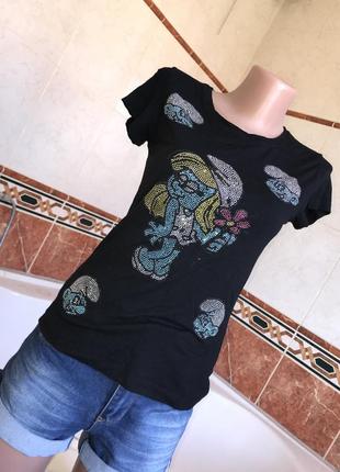 Футболка iceberg smurfs со смурфами