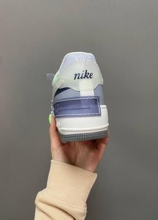 Жіночі кросівки nike air force 1 shadow ghost blue2 фото