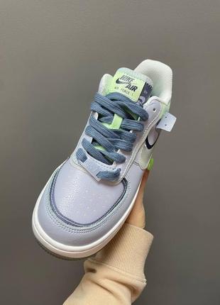 Жіночі кросівки nike air force 1 shadow ghost blue3 фото