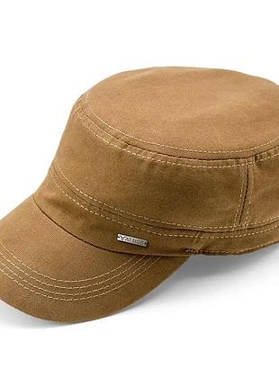 Кепка немка мужская коттоновая на металлической застежке регуляторе atrics snk29 светло-коричневый